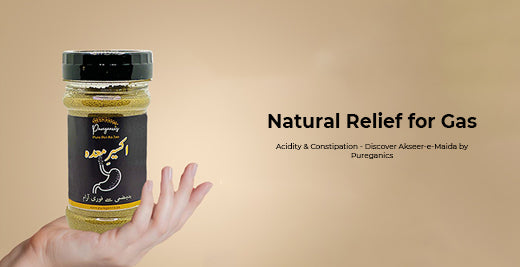 Natural Relief for Gas, Acidity & Constipation - Discover Akseer-e-Maida by Pureganics
