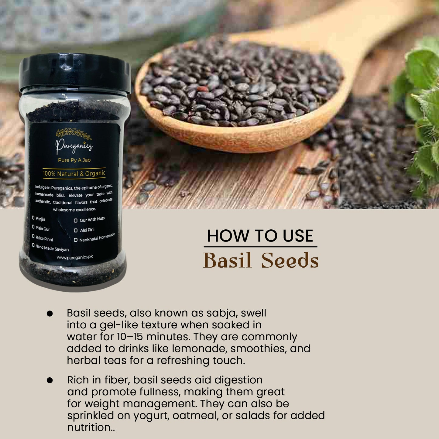 Basil Seeds (تخم ملنگا)